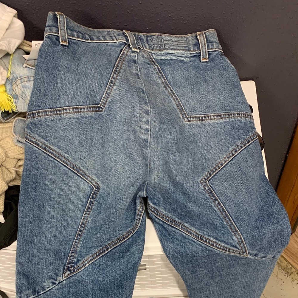 Star butt denim jeans